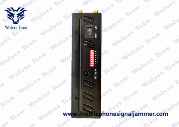 Black Color UHF VHF Jammer 8 Antenna 6W Total Output Power Secure Design