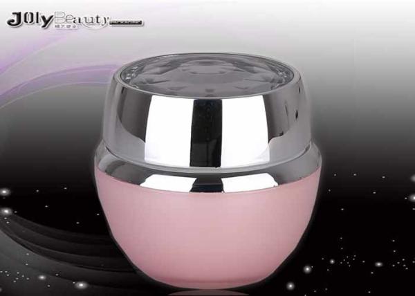 Material PMMA Pink Empty Cream Jars Capacity 50ml Plastic Cosmetic Jars Wholesale