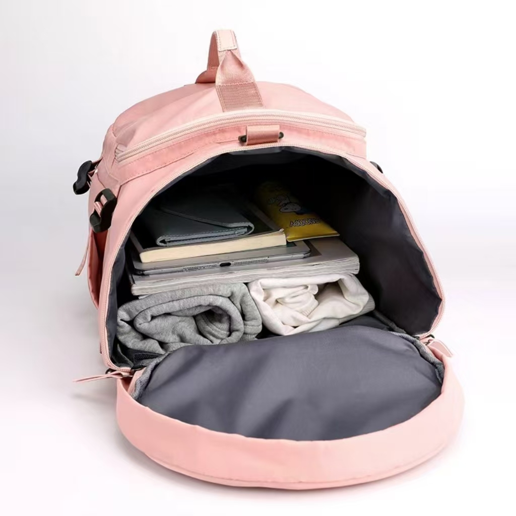 Wholesale Custom Logo Waterproof Polyester Sports Travel Bag Heavy Duty Zipper Durable Lightweight Portable Casual Gym Fitness