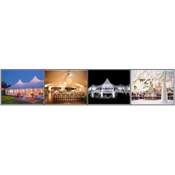 UV Resistance PVC Coated Polyester Fabric Wedding Party Tent 112mmx203mmx4mm