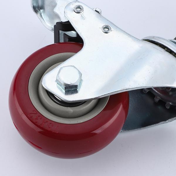 Ruedas de inserción de expansión de 5 pulgadas sin freno Rueda de inserción Rueda industrial Ruedas de PVC PU Caucho TPR Rueda de rueda ESD