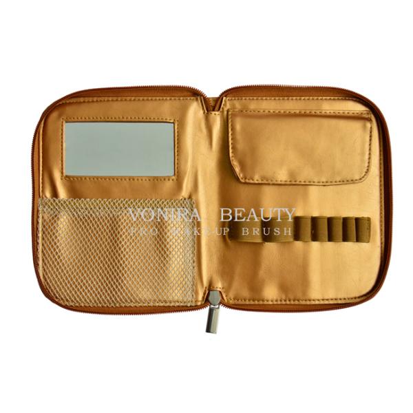 Сумка щетки макияжа перемещения с держателем мешка зеркала косметическим