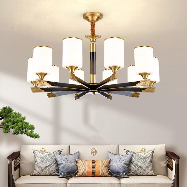 Large Luxury Dining Room Chandelier Lighting , Round Living Room Pendant Lamp