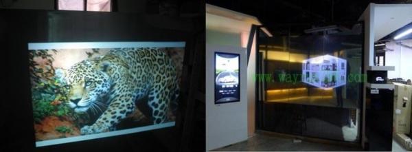 Animated Images Clear Rear Holographic Projection Film For Music Concerts / Museum