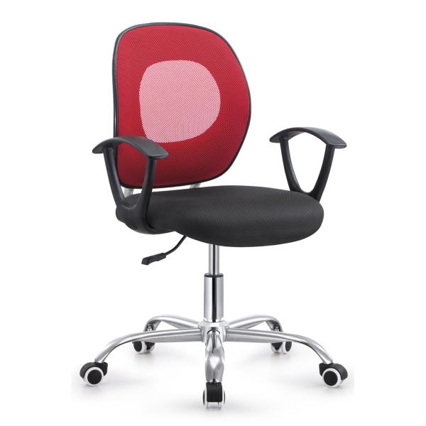 Convenience Red Boss Revolving Chair , Adjustable Office Chair With Wheels