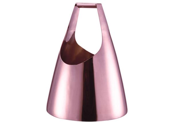 Equipamento comercial de aço inoxidável do bufete de Champagne do ouro de Rosa com punho, cubeta de vinho resistente