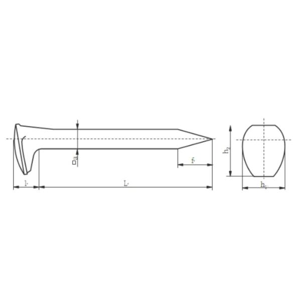 High Strength Steel Rail Dog Spikes Rail Fasteners Essential Components For Railway Track Systems