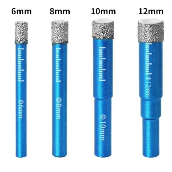 Brazed Diamond Core Drill Bit For Glass Ceramic Tiles Marble And Granite