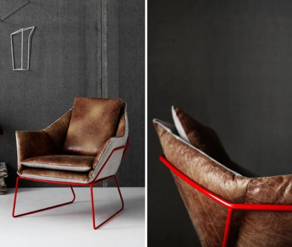Fabric New York Chair By Sergio Bicego , Stainless Steel Frame Saba Italia Chair