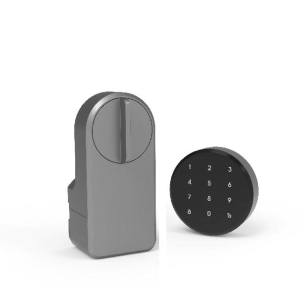 Secure Your Room Door with Our Blue-tooth Smart Knob Door Lock Power Supply 4 AA Batteries