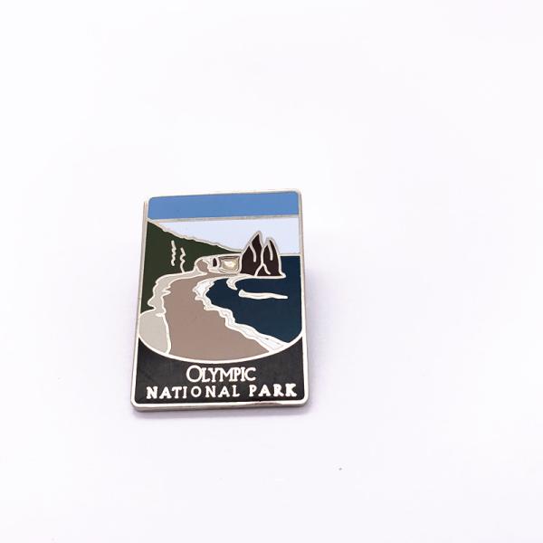 Fashion Custom Enamel Pin Badges , Engraved Brass Lapel Pins For Promotional