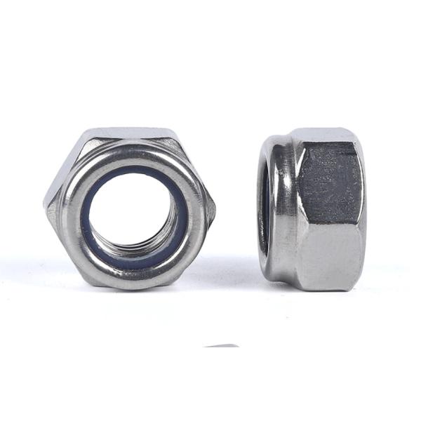 Carbon Steel Nylon Lock Nut Blue White Ring DIN 985 DIN 982 Hex Self Lock Nuts