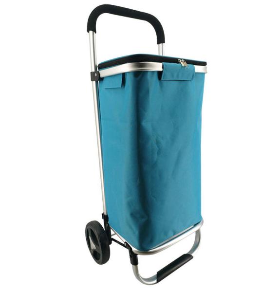 Handle Cover Wash Collapsible Swivel Wheels Supermarket Shopping Trolleys Carts Portable Folding With Cooler