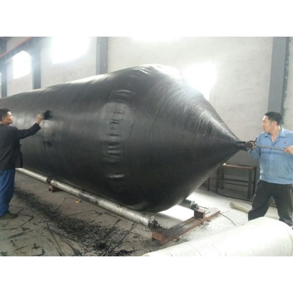 Floating Rubber Marine Salvage Airbags Black Color Thickness Over 5.5mm