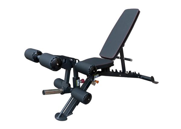 Black Commercial Grade Gym Equipment Multi Functional Adjustable Bench