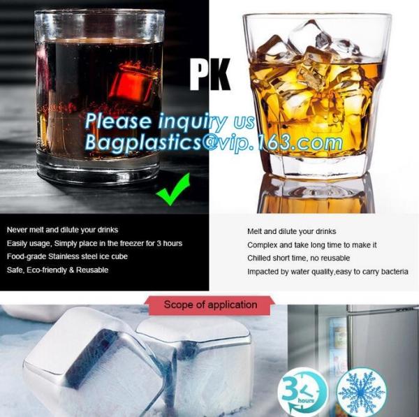 stainless steel whisky stones free sample reusable metal ice cubes, Stainless Steel Whiskey Chilling Rocks Ice Cube Whis