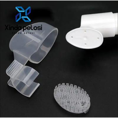 40 mm bomba de sabão espumante emulsão mousse loção plástica frasco espumante frasco de lavagem facial com escova