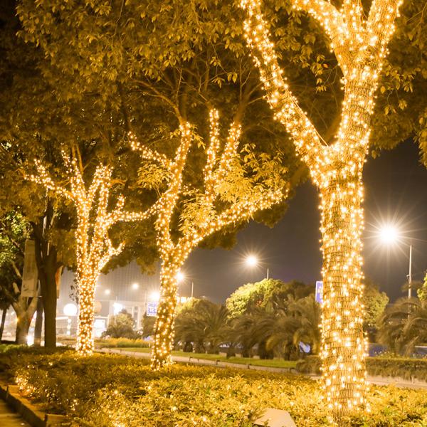 Outdoor Waterproof 300m Purple LED Fairy Lights String Garland for Christmas Holiday Decoration