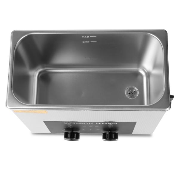 Multi-Application Ultrasonic Cleaner 6L 180W with Encoded Timer Heater Basket Great for Jewelry Glasses Chains Watches