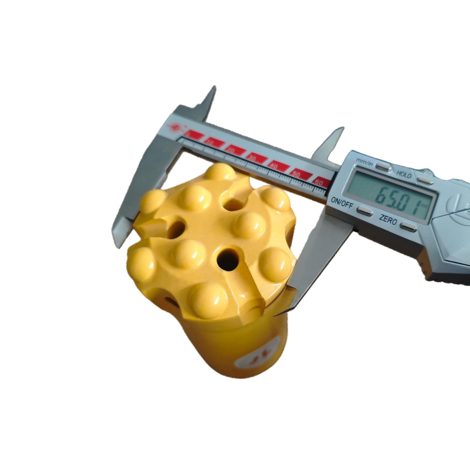 9 Tooth 65mm T38 Thread Button Bit For Heavy Duty Rock Drilling / Mining