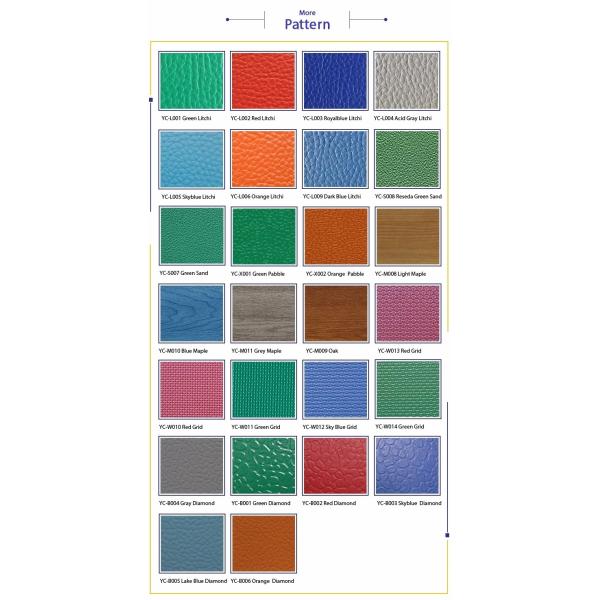 PVC спортзала аэробики резвится настил 3.5mm анти- усталость красочная делает водостойким