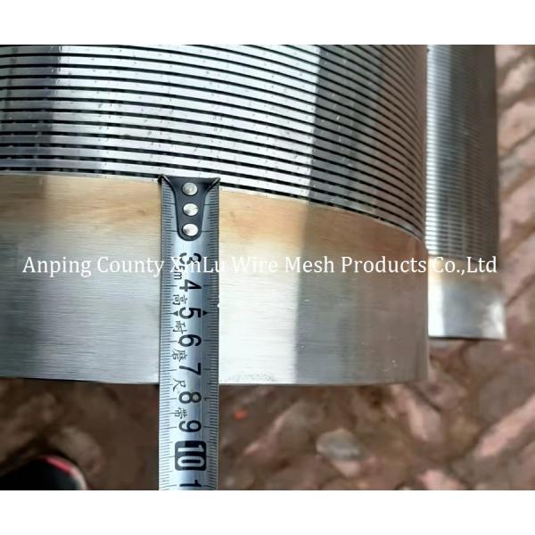 Strength 316L Stainless Steel wedge wire screen pipe Tube Male/Female Thread Connection
