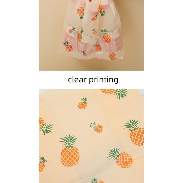 Custom Logo Printed Plastic Vest Bags for Supermarket Shopping and Takeaway Packaging