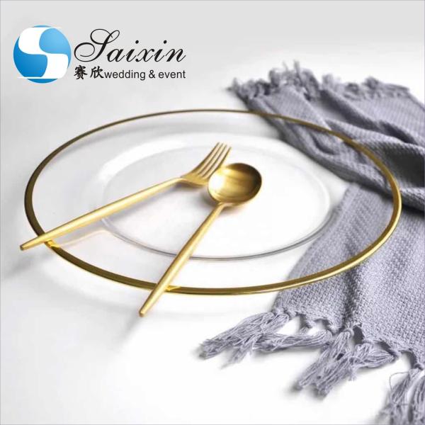 SX-GP-012 Роскошный винтажный нож из нержавеющей стали вилка ложка 4 части набор столовых приборов для свадебного ужина