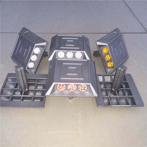 Ретрорефлекторная алюминиевая дорожная штанга Мигающие белые кошки Глаза отражающие дорожные знаки