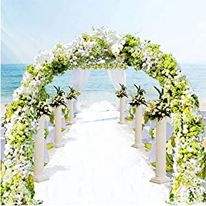 Metal Garden Arbor Wedding Arch, Combination for Various Climbing Plants, Rose Vines, Bridal Party Decorati