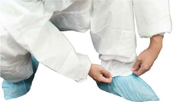 Type5/6 Disposable SMS Protective Coverall Anti-Static With 2-pieces Hood