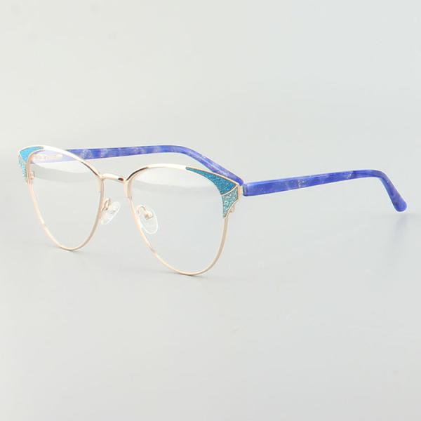 Fashion 53- 19 - 140 Anti Blue Light Metal Optical Frames