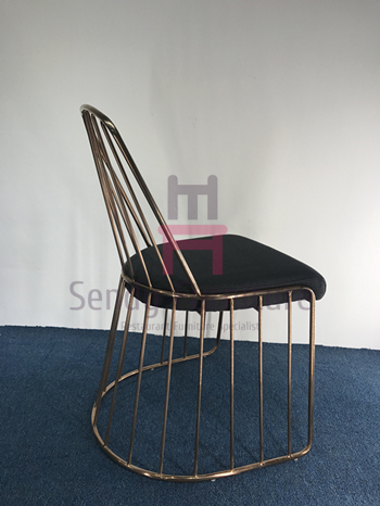 Стул ресторана & кафа высоко задний безрукий с тканью обил 52 * 53 * 94км