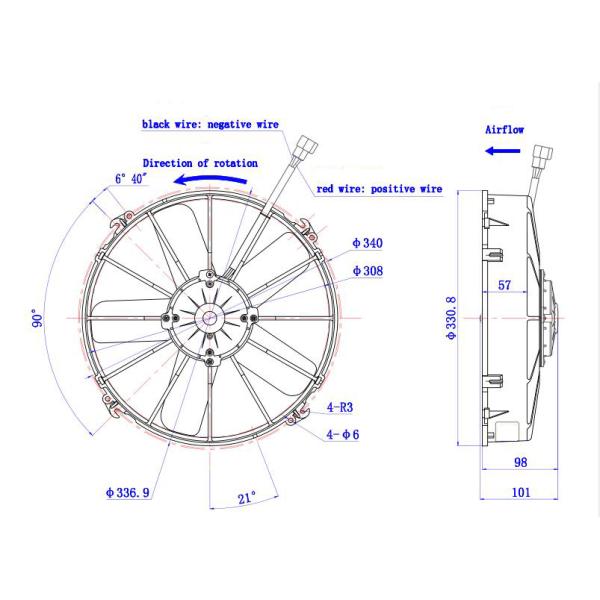 Spal Condenser Blower Bus Air Conditioning Cooling Fan For Thermo King