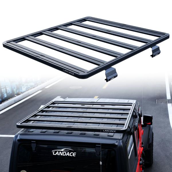 Black Powder Coating Off-Road Roof Rail Luggage Rack for Cars and Universal Cars