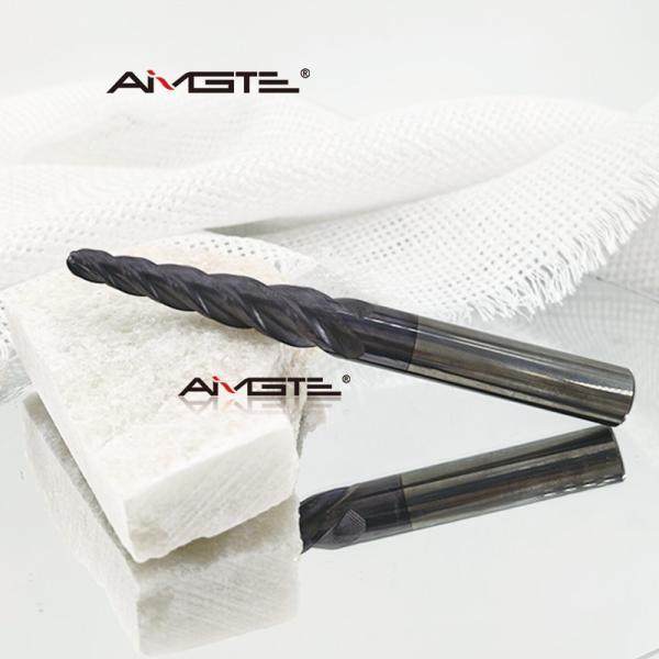 4 6 8mm Carbide Spiral Tapered Ball Nose End Mill Router Bit Woodworking CNC 3D Carving
