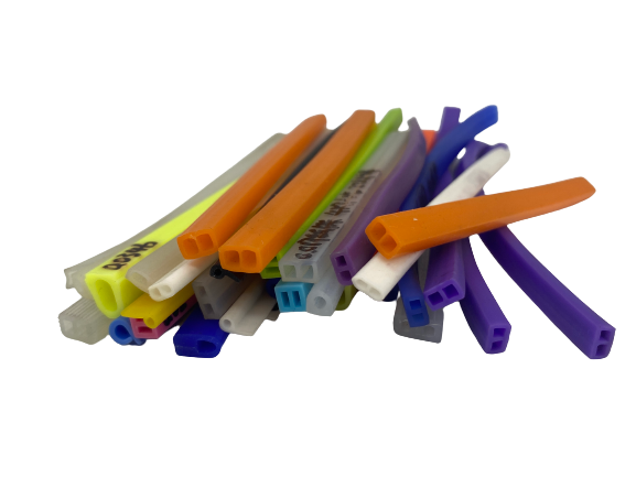 65±5/Customizable D Type Silicone Extrusions Flexible Heat Resistant Rubber Seal Strip
