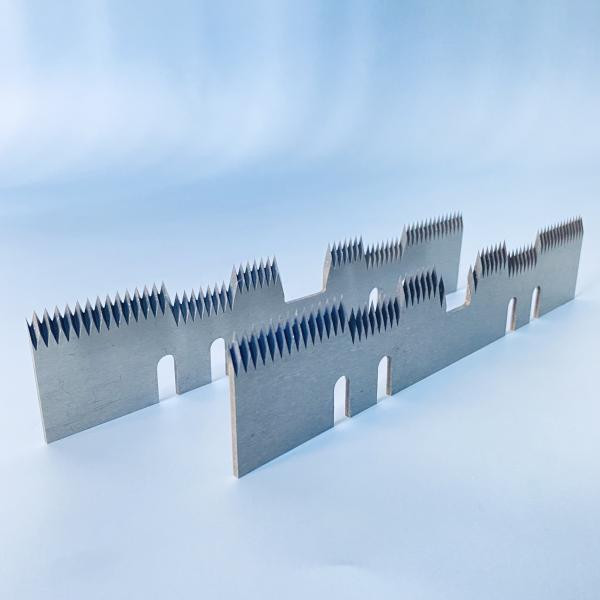 Long Straight Grinding Steel Food Paper Cutting Knife Plastic Film Packaging Serrated Blade For Sealing Machine