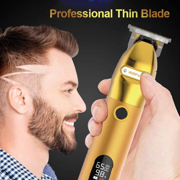 Barbers USB Rechargeable Hair Trimmer , Multifunction Portable Male Body Groomer
