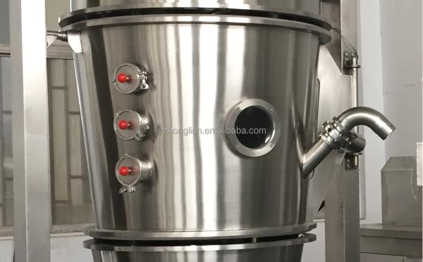 Secador de cama de fluido vertical para secagem de partículas de pó de sal marinho em 3850*800*2300mm Tamanho