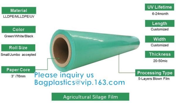 UV Resistant Preserve Silage, Hay, Maize Protection Wrap Film Agriculture Grass Bale Pack Silage Stretch Film
