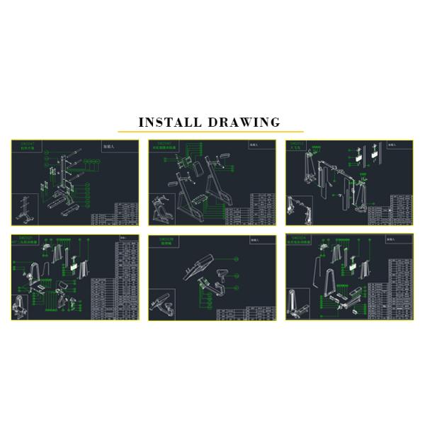 OEM Steel Tube Pin Load Selection Machines Fitness Smith Machine