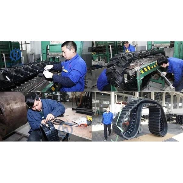 Excavator Undercarriage ZX50 Rubber Chain for 1-20 Tons Excavator Crawler Rubber Tracks