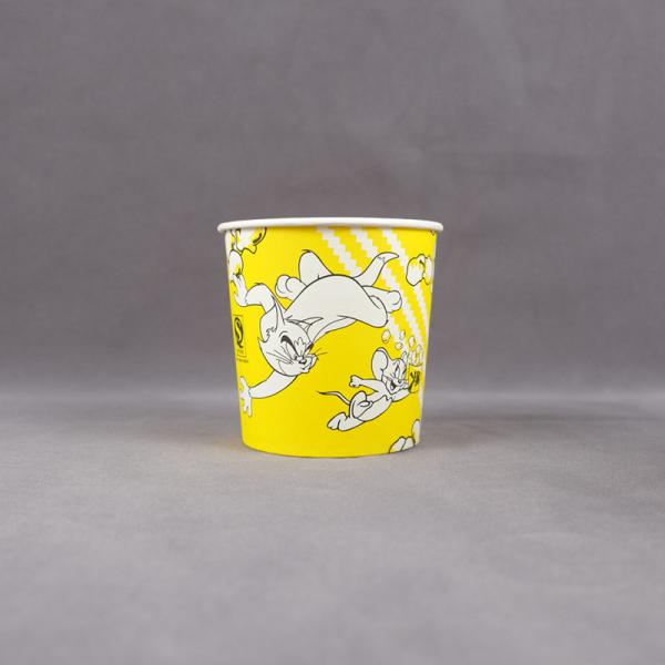 Biodegradable Paper Disposable Popcorn Cups 32oz 46oz 70oz 85oz