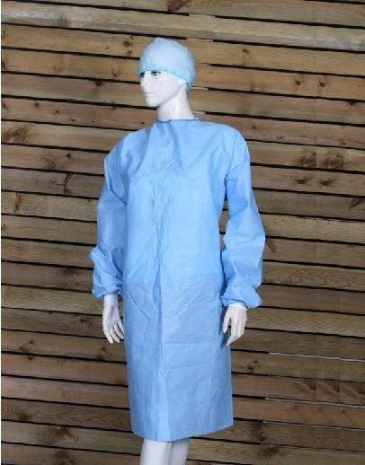 Lightweight Polypropylene Blue Isolation Gowns, Hospital Isolation Gowns M L XL