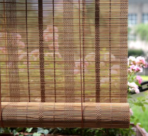 OEM 20 Multilayer Wx48  L cortinas de bambu tecidas de madeira Roman Shade