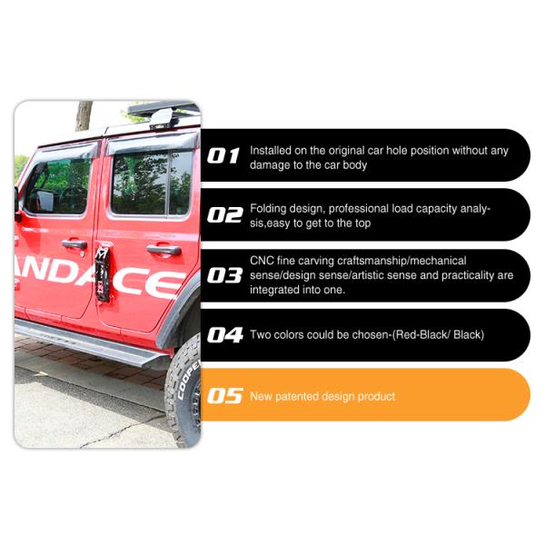 Сверхдорожная спираль алюминия боковые двери панцирь складной шаг педаль для Jeep Wrangler