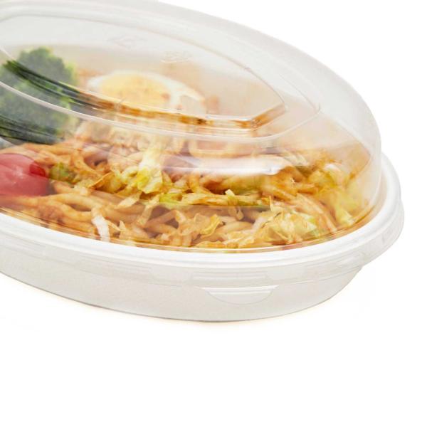 Sturdy Sustainable Bagasse 18OZ Takeaway Oval Sugarcane Disposable Bowls