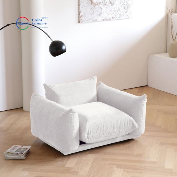 Popular Product One Seat Arm Sofa Removable Nordic Velvet Modern Single Sofa Chair