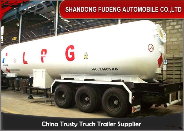 Gas Ammonia Liquid LPG Tank Trailer Volume 49.1 Cubic Meter Steel Material